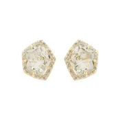 18K Amorfus Earrings (1374) - Prasiolite