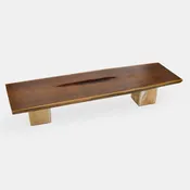 Cumaru Coffee Table with Teak Legs