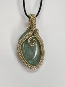 Amazonite Wire Wrapped Pendant — Imperial Gems