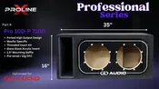 DD Audio 710g Dual Box: Ported 10" Professional Series Enclosure
