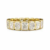 5.3 Cts 14K YELLOW GOLD Radiant Shape Eternity Band Eternity Band