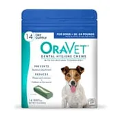 OraVet Dental Hygiene Delmopinol HCl Chews for Dogs