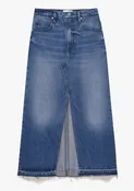 FRAME Midaxi Skirt Angled Seam