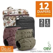 Cloth Diaper Bundle - Do It! | Rumparooz G3 OBV Organic :: 12 pack+