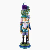 17.5" Hollywood Peacock Hat Nutcracker