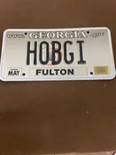 06′ Georgia “HOBGI” License Plate