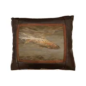 After The Take Rainbow Leather Pillow