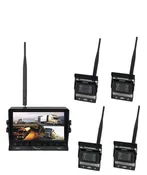 BOYO VTC703AHD-Q4 : Wireless Vehicle AHD Backup Camera System with 7" Monitor and Backup Camera for Car, Truck, SUV and Van (4 Channel)