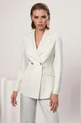 100% premium wool single button closure Timeless Jacket C106