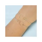 <p>Aimee Heart Duo Bracelet</p>