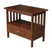 28-Inch Mission TV Stand in Espresso, Ready to Ship