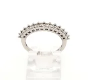 10K White Gold Diamond Wedding Band