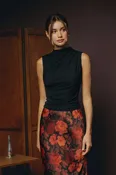 After Dark Ruched Top - Black