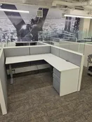 32+ HAWORTH 6X6 WITH SIT STAND DESK $495ea