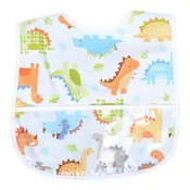 3 Martha's Laminated Bib, Dinosaur
