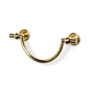 Alden 10" Brass U - Shape Towel Bar - Unlacquered Brass
