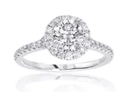 Diamond Halo Bridal Semi Mount Ring