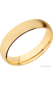 5 mm wide Domed 14K Yellow Gold band.