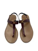 Celine Croc Stamped Triomphe Sandals Women's Size 38.5 = US 8.5