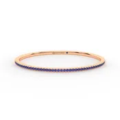 Centuria™ Bangle with Half Pavé blue sapphire