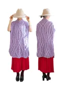 Cable Poncho - Cotton - SALE - READYMADE