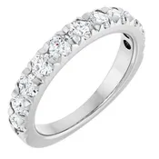 14K Gold 1.10 CTW Lab-Grown Diamond Wedding Band