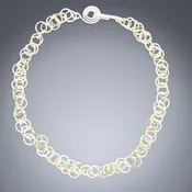 AS SEEN ON The Young and the Restless - Two Tone Multi Link Chain Necklace