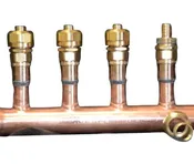 11/2 " Copper Manifold 3/4" Compress. STAND PEX (W & W/O Valves) 2 Loop12 Loop