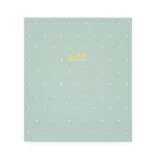 Baby Book - Mist Green with White Dot