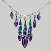 Firefly Carmel Waterfall Necklace - Purple