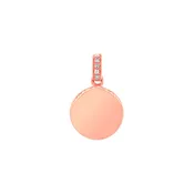 0.02ct 14k Rose Gold Diamond Pendant