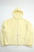Auralee Cotton Nylon Pile Zip Parka - Light Yellow