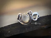 Forged Moonstone Ring