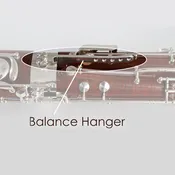 Bassoon Balance Hanger Assembly with Thumb Screw Silver-Plated