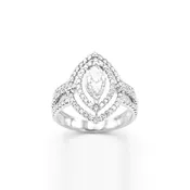14KW Marquise Diamond Ring