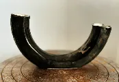 “Half Doughnut” Ikebana Vase, 8 1/2″