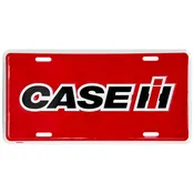 CASE IH Red License Plate