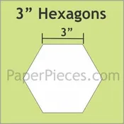 3" Hexagons Large Pack (150 pieces) | Paper Pieces