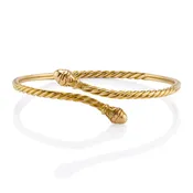 Antique Gold 1900's Braided Wedding Cuff