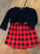 Dress - Plaid with sweater