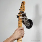 Silver Finish Classic Grip Wall Hanger - Left