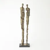Abstract Couple Sculpture - Brass