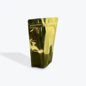 18 oz Gold Stand Up Pouches - Gold/Gold - 1000 Pack - 6" x 10" x (1.5" + 1.5")