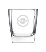 10.5 oz Square Engraved Cocktail Glass