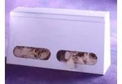 2-Compartment bulk glove dispenser with lid - 13-1/4" W X 7"H X 4.5" D