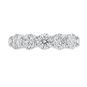 14K White Gold - 5-Stone Diamond Band