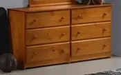 6 Drawer Dresser Pecan