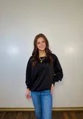 Aisha Round Neck Scuba Sweatshirt | PLUS SIZE AVAILABLE