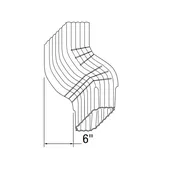 3″ x 4″ Downspout with 6″ Offset