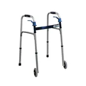 Drive deluxe, trigger release folding walker with 5" wheels